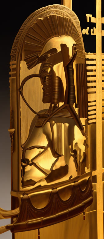 Ceremonial shield: king as sphinx