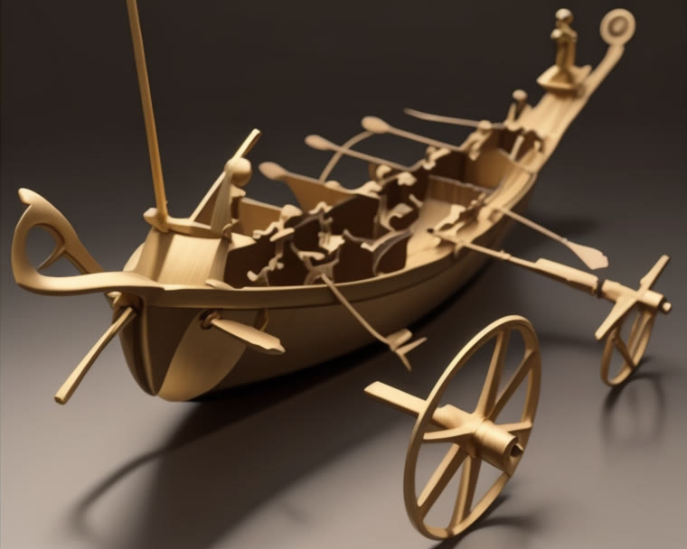 Gold model boat of Ahmose