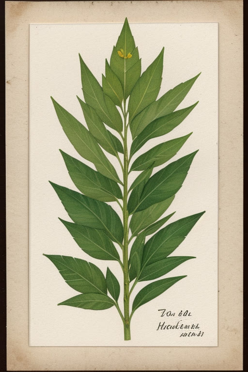 St John's Wort — line watercolor