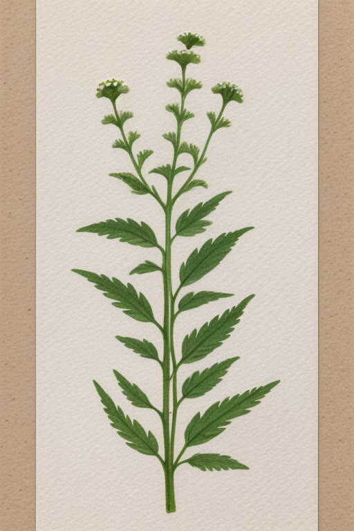 Feverfew — line watercolor