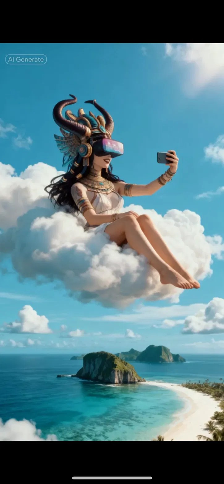 The cloud selfie