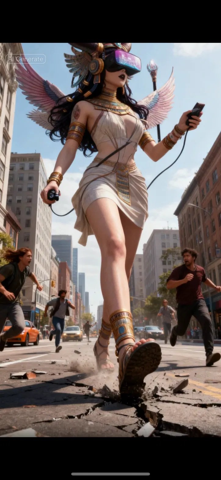The giant in the city
