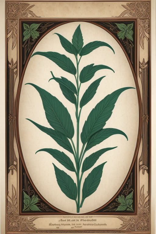 Valerian — art nouveau botanical
