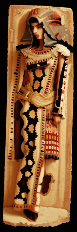 Libyan antelope-hide cloak with feathers