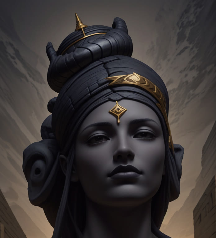 Kushite cap crown with double uraeus
